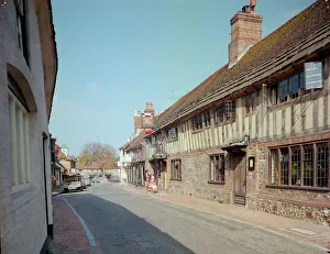 Alfriston Prints: High Street and George Inn, Alfriston