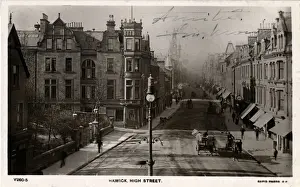 Roxburghshire Prints: High Street, Hawick, England