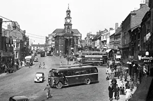 Lyme Prints: High Street, Newcastle under Lyme 1930's