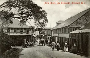 Caribbean Prints: High Street, San Fernando, Trinidad, West Indies