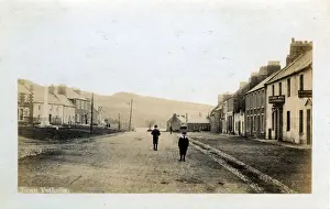 Plough Prints: High Street (Showing the Plough Hotel), Town Yetholm, Kelso, Roxburghshire, Scotland