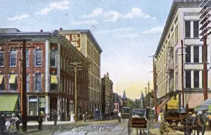 Tramlines Prints: High Street, Springfield, Ohio, USA