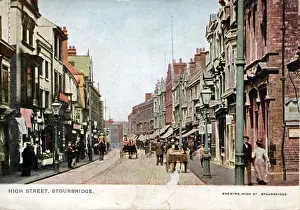 Dudley Prints: High Street, Stourbridge, Warwickshire