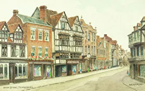 Tewkesbury Prints: High Street, Tewkesbury, Gloucestershire