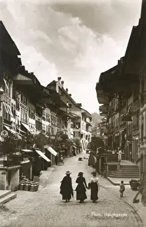 Thun Prints: High Street in Thun, Berne, Switzerland