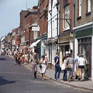 The High Street with tourists, Eton, Berkshire