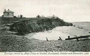 Washed Gallery: High Tide damage at Gunhill, Southwold