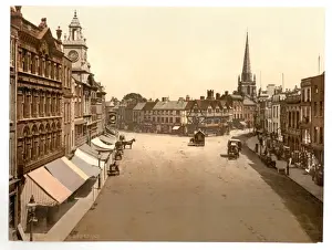 Hereford Prints: High Tower i. e. High Town, Hereford, England