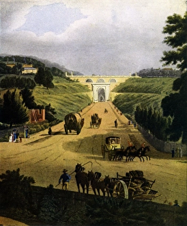 Images Dated 6th September 2016: Highgate Archway in the early 19th century