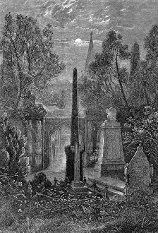 Cemetery Prints: Highgate Cemetery, London, 19th century