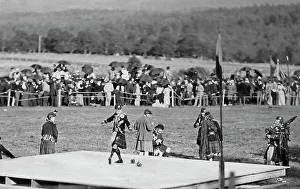 Highland Dancing at a Highland Games Victorian period