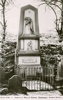 Greenock Prints: Highland Marys Grave, Greenock