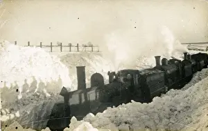 Ploughing Prints: Highland Railway - Drummond Locomotives Ploughing the Snow