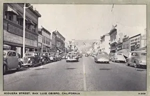 Obispo Prints: Higuera Street, San Luis Obispo, California, USA