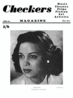 Hilda Gallery: Hilda Simms (cover of Checkers)