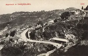 Approach Prints: Hill station, approach to Darjeeling, India