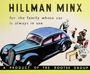 Hillman Minx cinema advertisement, probably 1940s