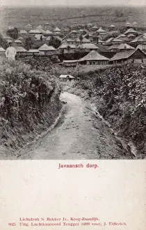 Hillside Prints: Hillside village, Bromo district, East Java, Indonesia