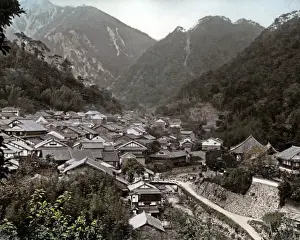 Hillside village, Japan