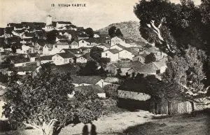 Hilltop Prints: Hilltop village in Kabylie (Kabylia), Algeria