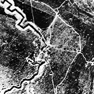 The Hindenburg line taken from 8, 000 feet - WW1
