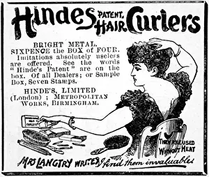 Langtry Prints: Hindes hair curlers
