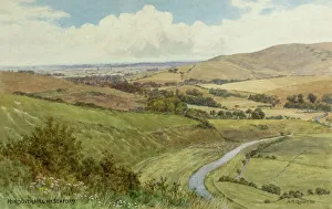 Seaford Prints: Hindover Hill, near Seaford, South Downs, Sussex