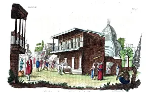 Bernieri Prints: Hindu buildings in Calcutta