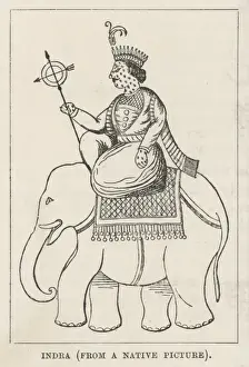 Hindu God Indra / Elephant
