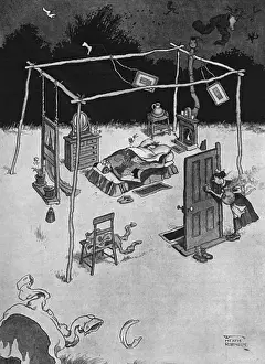 Inventive Prints: Hint to the Ministry of Health by Heath Robinson