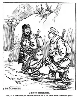 Wading Prints: A Hint to Speculators, trench humour, WW1