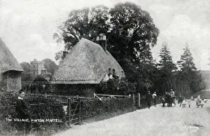 Rectory Prints: Hinton Martell, Wimborne, Dorset - The Village. Date: circa 1905