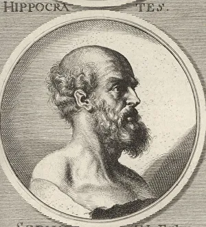 Hippocrates Prints: Hippocrates of Kos, ancient Greek physician, c.460-370 BC