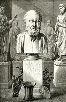 Hippocrates Prints: Hippocrates / Louvre Bust