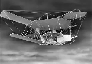 Driven Prints: Hiram Maxim model for a steam-driven aircraft 1890