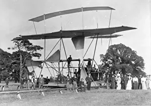 Hiram Maxims flying machine at Baldwyns Park Kent