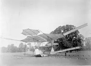 Hiram Maxims flying machine at Baldwyns Park Kent
