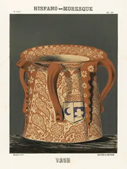 Hispano-Moresque vase from Muslim Spain, with