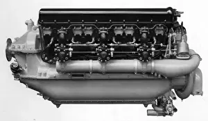 Suiza Prints: Hispano-Suiza 12Xirs12-cylinder water-cooled V-type