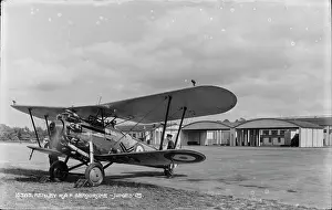 Hangars Prints: Historic Aircraft at Kenley Aerodrome