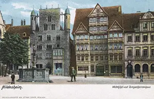 Templar Prints: Historic buildings in Hildesheim, Germany