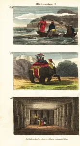 Images Dated 5th April 2020: Historical views of Hindoostan (India)
