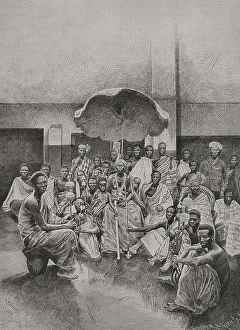 Images Dated 5th May 2021: History of Africa. Congo. 19th century. A palaver (speech)