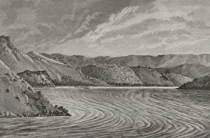 History of Africa. Congo. Vivi station. Landscape