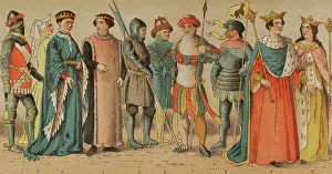 Historia Prints: History of England. 1400-1450. From left to right