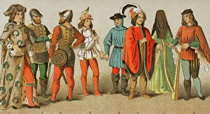 Historia Prints: History of England. 1450-1500. From left to right