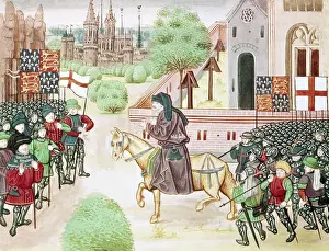 Rebellion Prints: History of England. Peasants revolt led by Wat Tyler in 138