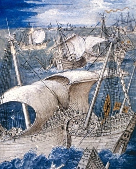 History of Gaul. Naval battle between the fleets of Caesar a History of Gaul. Naval battle between the fleets of Caesar a