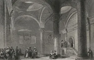 Walled Prints: History of Israel. Jerusalem. Interior of the Golden Gate
