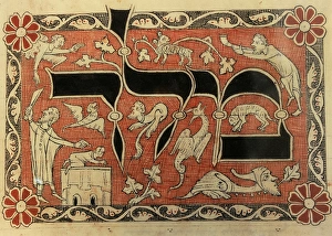 Images Dated 17th January 2012: History of the Jews. Middle Ages. Miniauture depicting the S